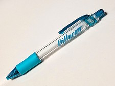 Vintage Pfizer Diflucan Translucent Teal Click Ballpoint Pen Drug Rep Pharmacy