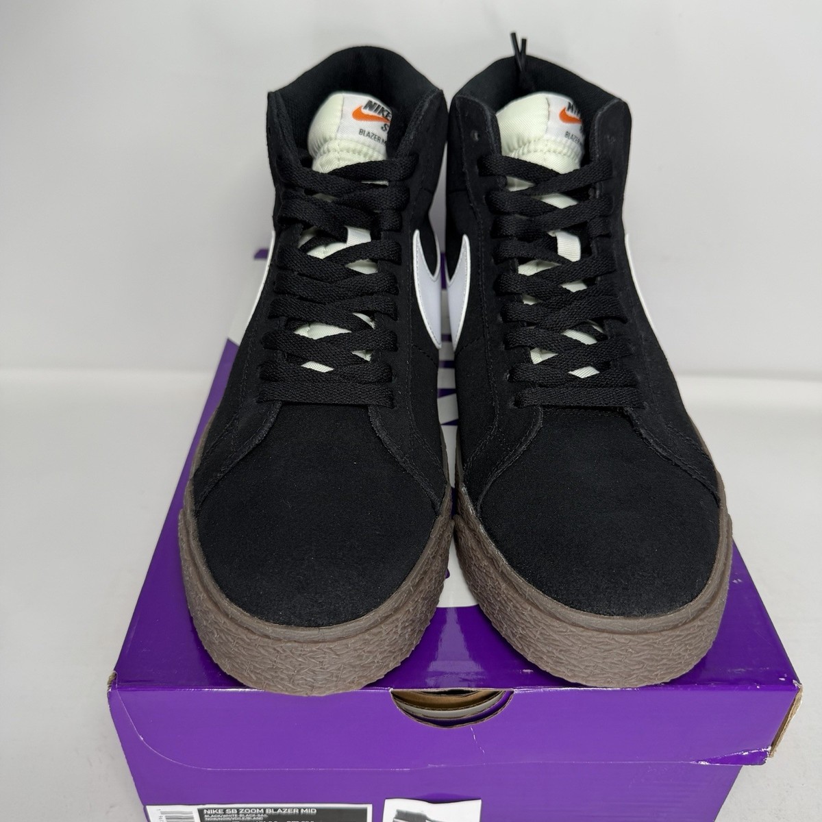 靴 Nike SB Zoom Blazer Mid 9.5 Size 9.5 - Nike Zoom Blazer SB Mid Black Dark Gum for sale online