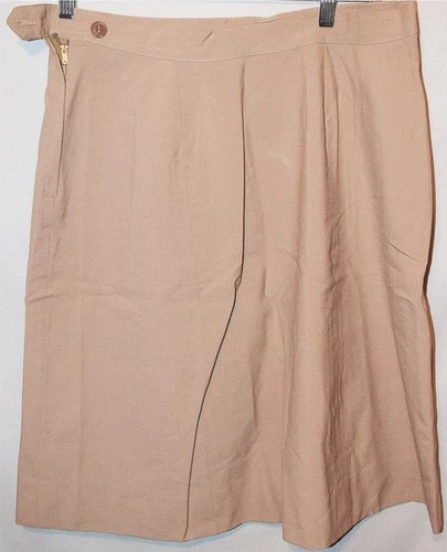 WWII -WAAC/WAC- Vintage US Army Women's IDd Wool Tropical Military Uniform Skirt