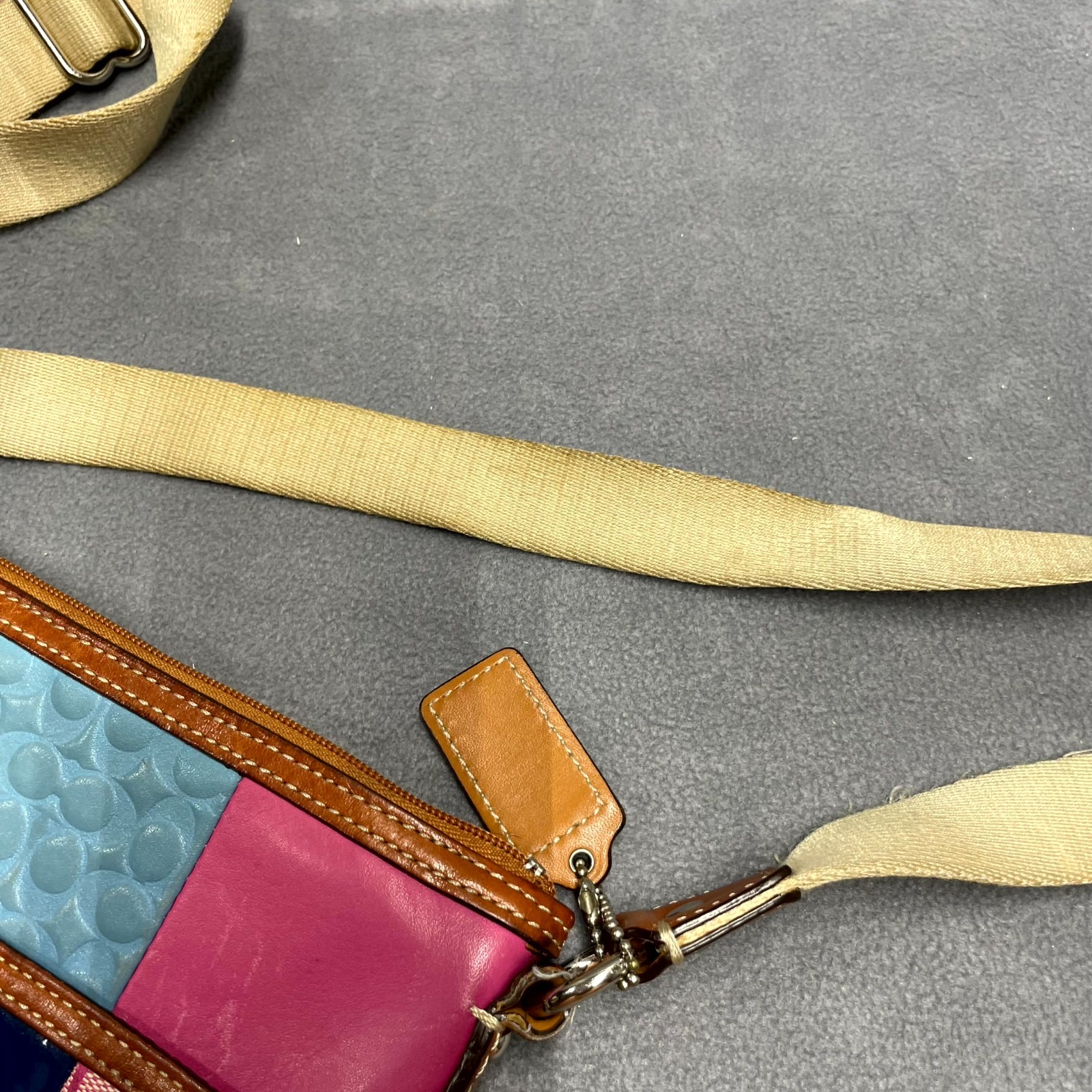 Coach Women's Handbag Multicolor Patchwork Pocket… - image 6