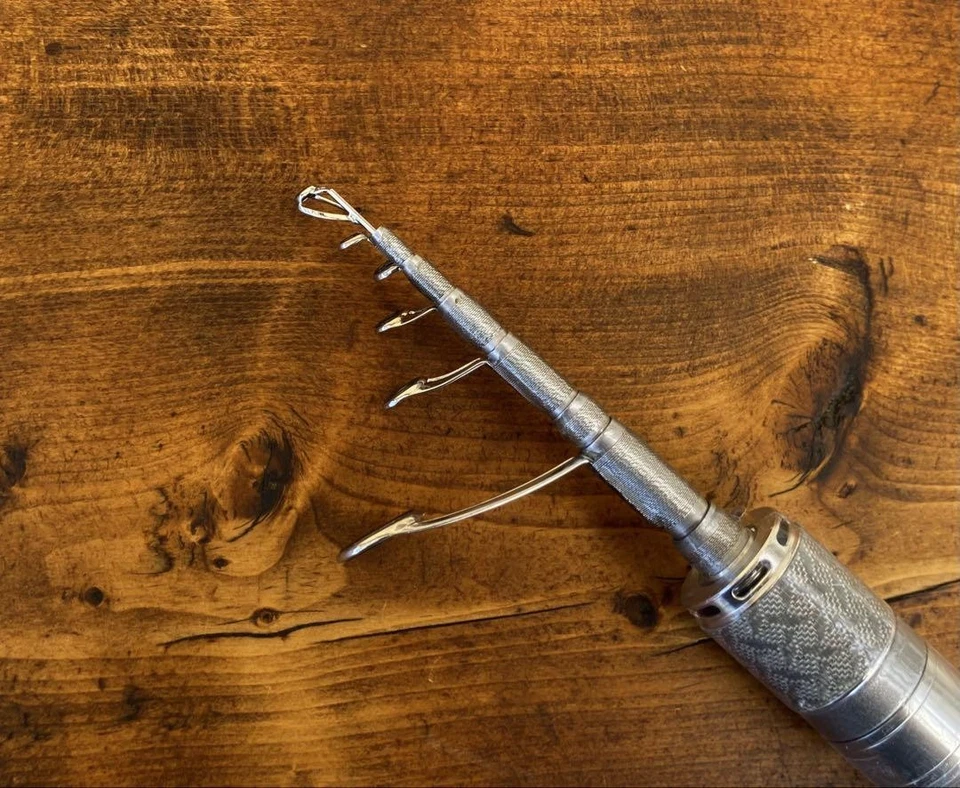 Shimano 5ft6in Telescopic Spinning Rod Trout Silver Lightweight Travel - Image 4 of 4