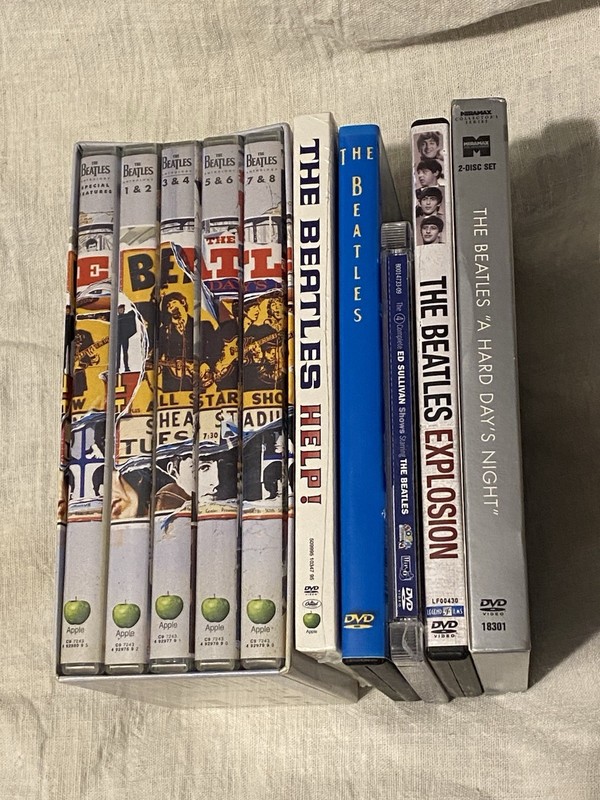 6 different Beatle DVD’s..