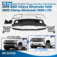 2019-2021 Chevy Silverado 1500 Upgrade w/ Foglamp Front Lower Bumper Cover Kit