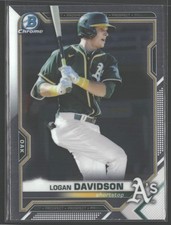 2021 Bowman #BCP-115 Logan Davidson Chrome Prospects
