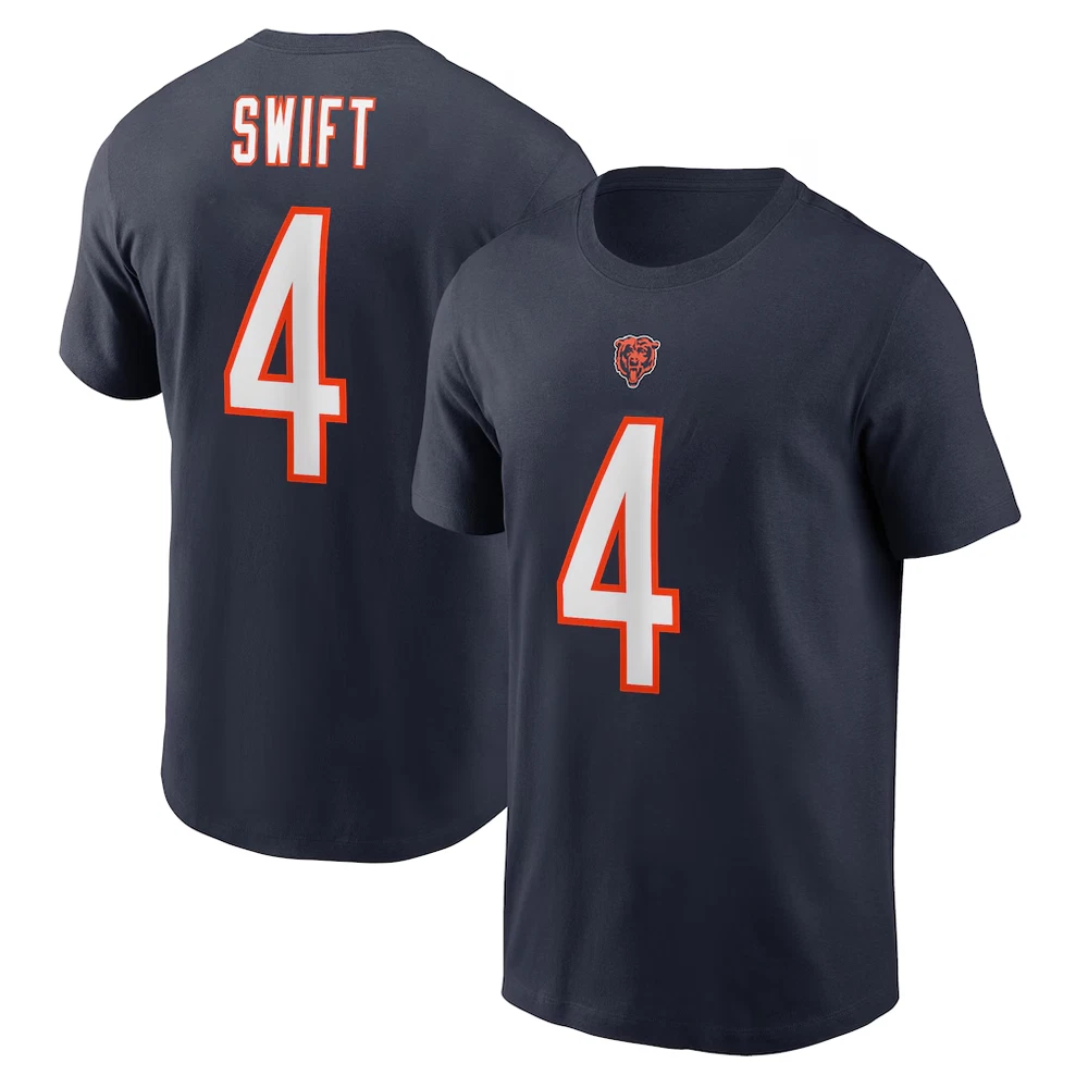 D'Andre Swift #4 Chicago Football Name and Number - Size S to 5XL