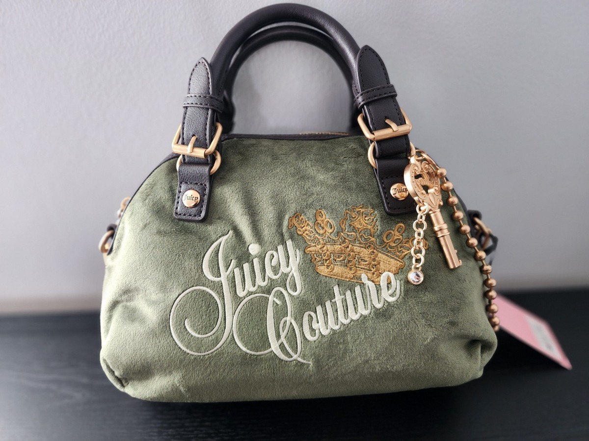 Beautiful Juicy Couture Key To Dome Satchel Crossbody Bag Tote