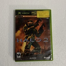 Halo 2 Microsoft Xbox 2004 Black Label Case and Manual Included