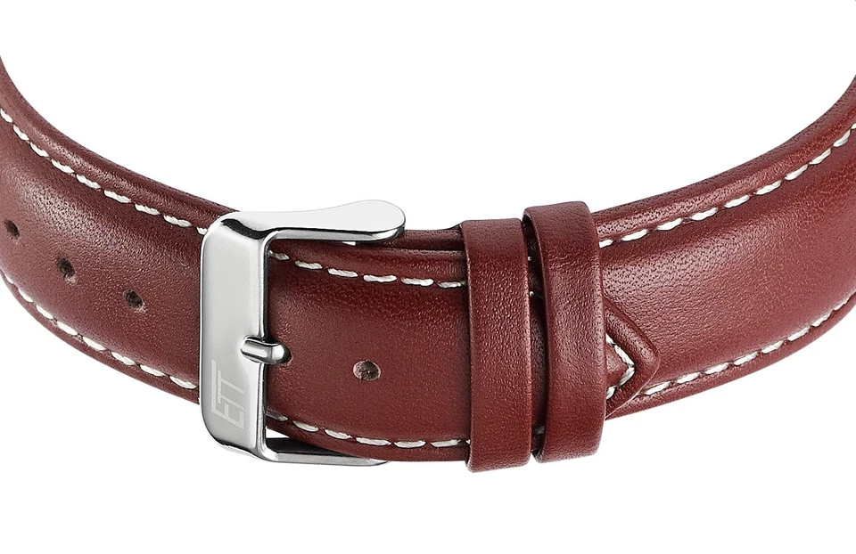 ETT Eco Tech Time Funk-Solar - Herren Gobi EGS-11251-12L Lederband, Day-Date - Bild 3 von 3