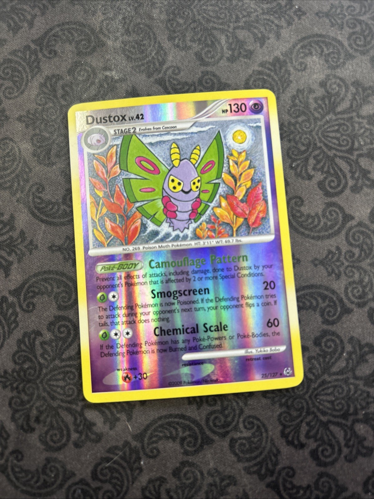 Dustox Platinum Reverse Holo Pokémon TCG 25/127 Rare