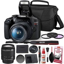 Canon Rebel T7 DSLR Camera 18-55mm Lens Kit and Carrying Case, Creative Filters