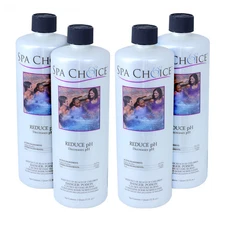 Spa Choice Reduce pH Spa & Hot Tub Balance Chemical - 4 x 1 Quart