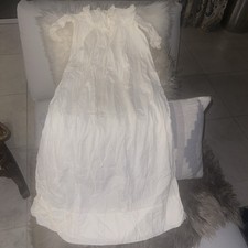 ANTIQUE VICTORIAN CHRISTENING BAPTISM GOWN - COTTON LACE