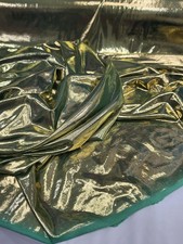 Spandex Gold Metallic Fabric Sold By The Yard Two Tone Gold Green Stretch