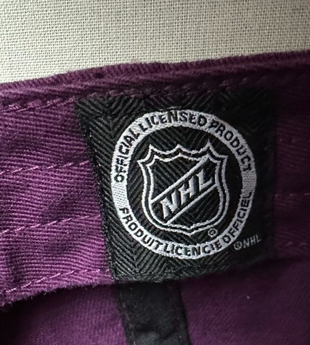 Anaheim Mighty Ducks OSFA Hat 47 Clean Up Brand Plum Purple MVP NHL Hockey Cap - Picture 9 of 10