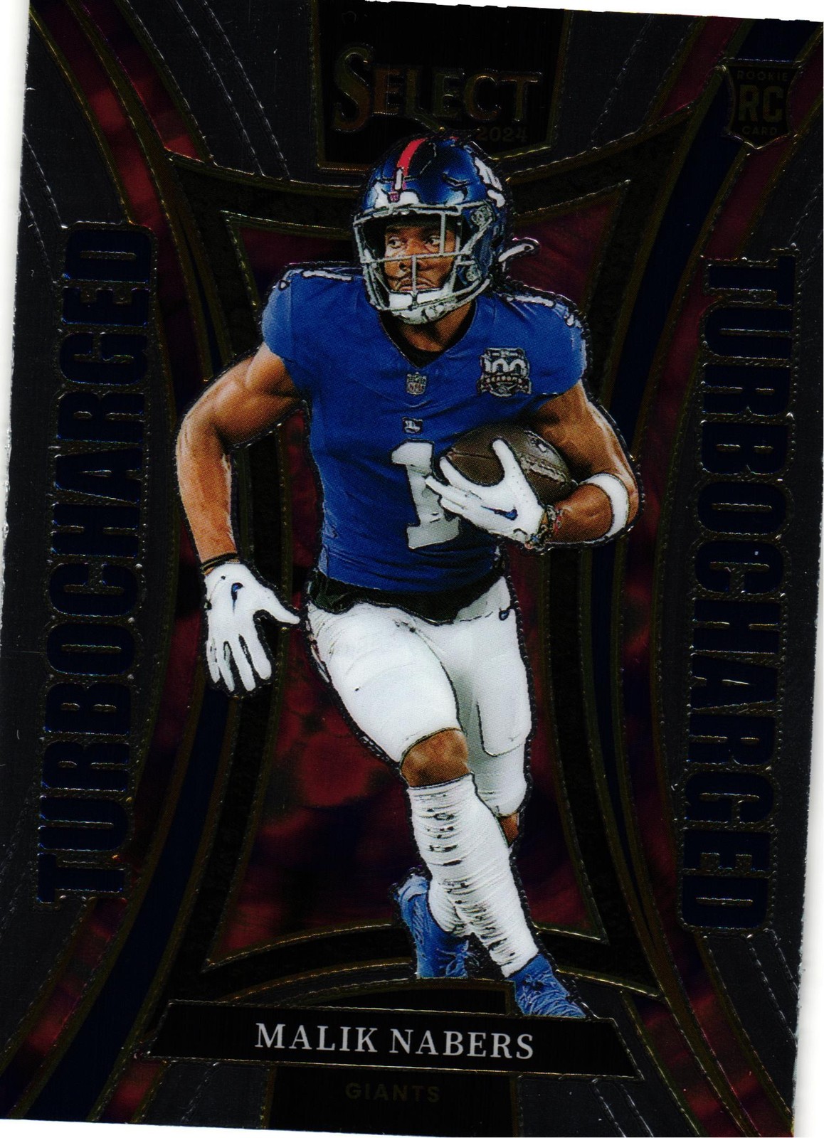2024 Panini Select #15 Malik Nabers Turbocharged