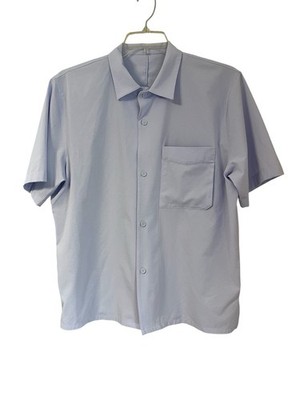 Lululemon Airing Easy Camp Collar Shirt Mens XL Blissful Blue Breathable Stretch