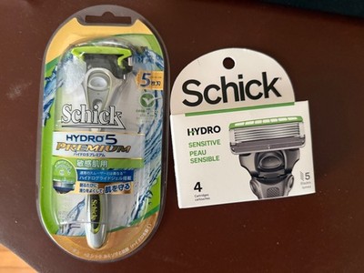 Schick Hydro 5 Premium Sensitive Razor Set: 1 Handle + 5 Cartridges  - New