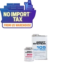 WEST SYSTEM 105-A Epoxy w 205-A Fast Hardener 1.2 Quart Marine Repair Kit