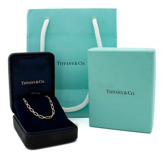 Tiffany & Company 18 Karat Yellow Gold Alternating Link Cable 18" Chain #J2566