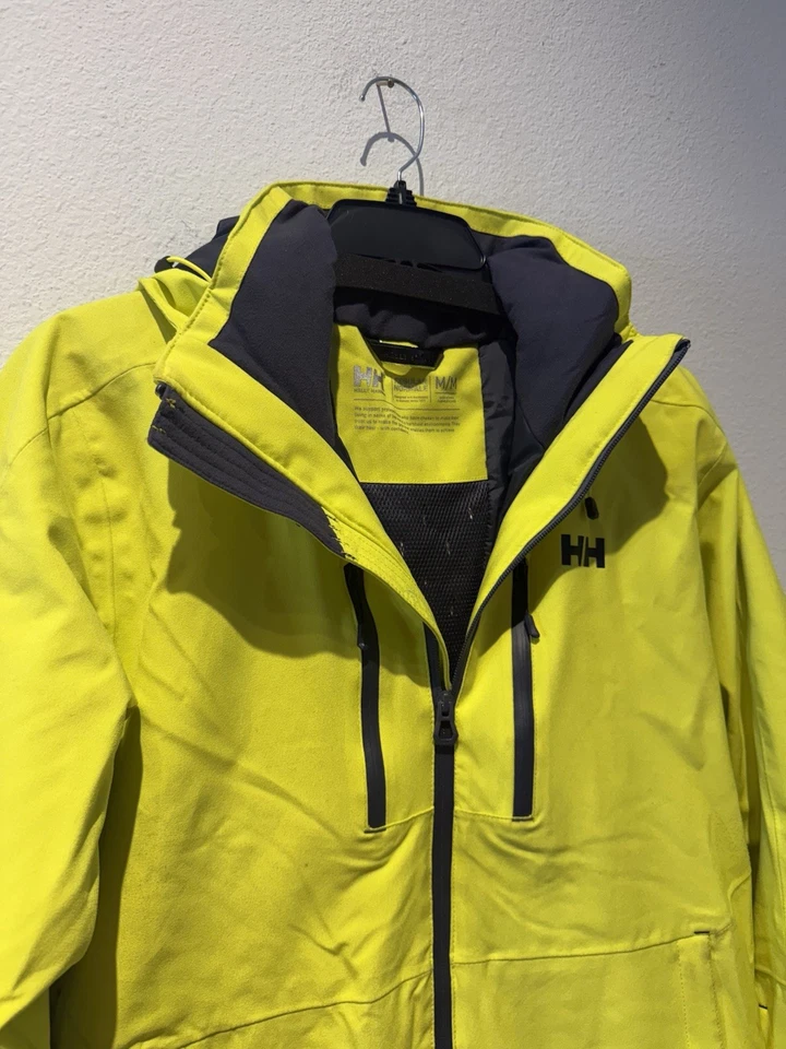 Chaqueta de esquí Helly Hansen Performance para hombre talla mediana amarillo musgo brillante Foto 3 de 4