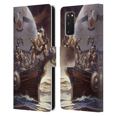 FRANK FRAZETTA MITTELALTER FANTASIE BRIEFTASCHE HUELLE FÜR SAMSUNG HANDYS 2
