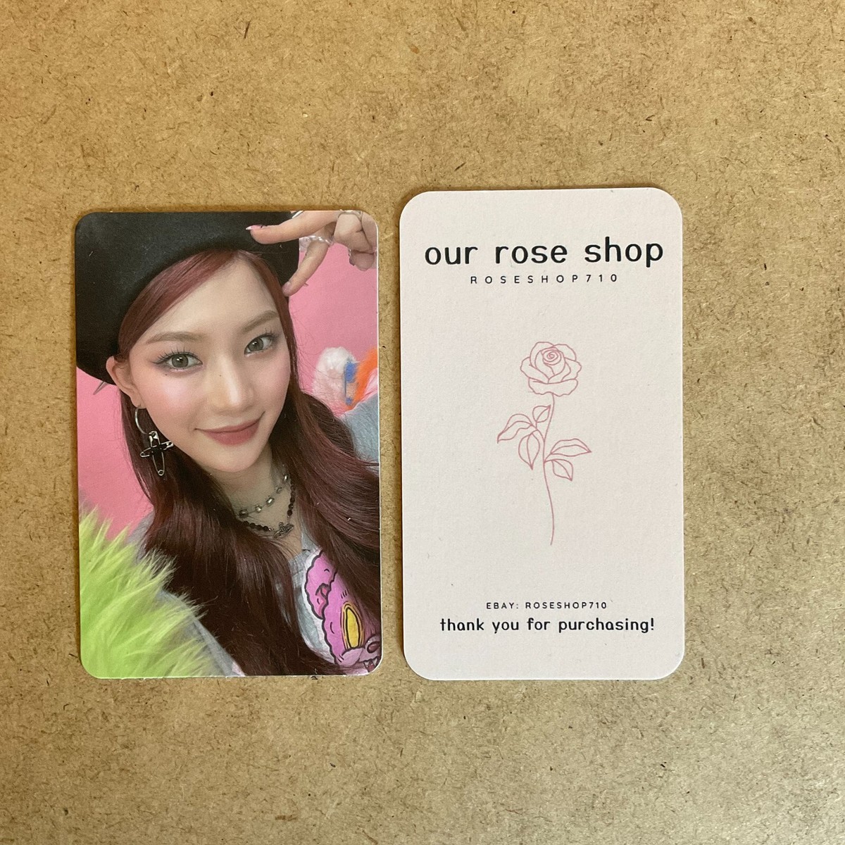 STAYC Teddy Bear Official Broadcast Photocard (POPPY and TEDDY