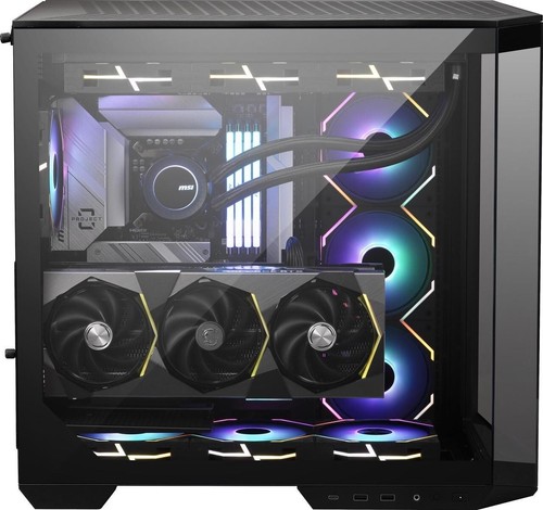 MSI MAG PANO 100L PZ Project Zero Mid Tower ATX Gaming Case, ABS Plastic, SPCC - 第 2/2 張圖片