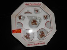 STEIFF Mini Porcelain Steiff Bear TEA SET Limited Edition Germany New in Box