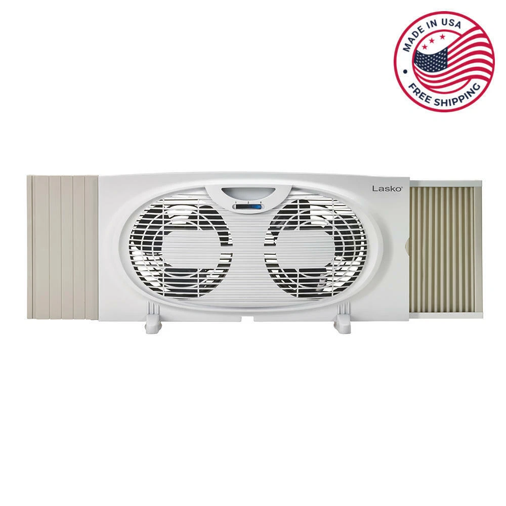 Lasko Twin Window Fan with 2 Speeds, W07350, White | eBay