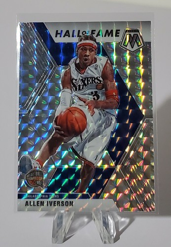 2019-20 Mosaic ALLEN IVERSON Hall of Fame Mosaic Silver - Picture 2 of 3