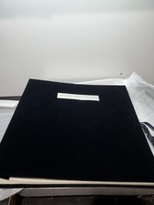 Vtg Black Velvet 21st Century Pottery Barn Scrapbook Album W/Box SH