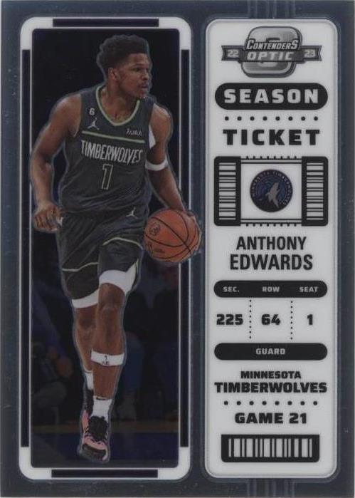 2022-23 Panini Contenders Optic - Anthony Edwards #50 - 1 of 2