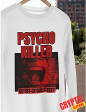 Talking Heads Psycho Killer T SHIRT S-3XL Punk Band Rock Music Album GIFT TEE