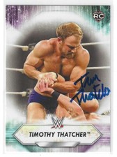 Timothy Thatcher Signed 2021 Topps WWE Rookie Card #189