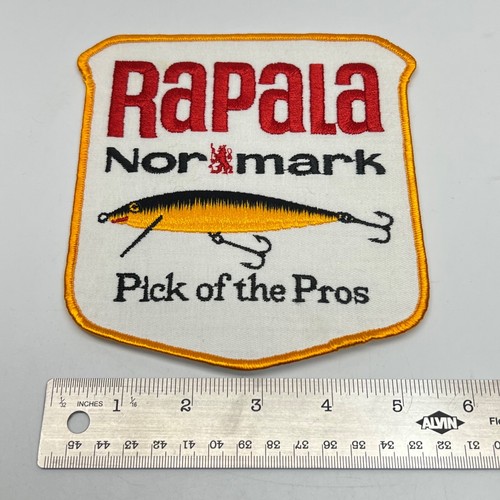 Patchs brodés de pêche vintage dans son emballage d'origine - Rapala Heddon bombardier pflueger rebelle + - Photo 66 sur 89