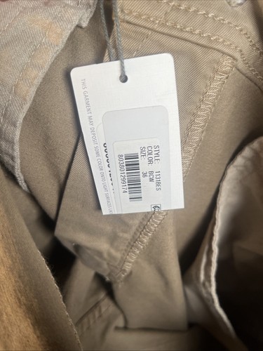 AG Adriano Goldschmied Matchbox Pants Slim Straight 36x35 Sand New W Tags - Picture 5 of 5