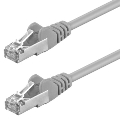 1x Netzwerk-Kabel Patchkabel FTP CAT5e grau 15m