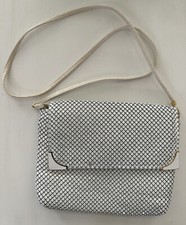Rare Small Clutch Bag White Mesh Purse