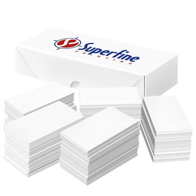 3.5 x 2  Extra Thick Small Blank White Study Flash Cards - 1000 Cards