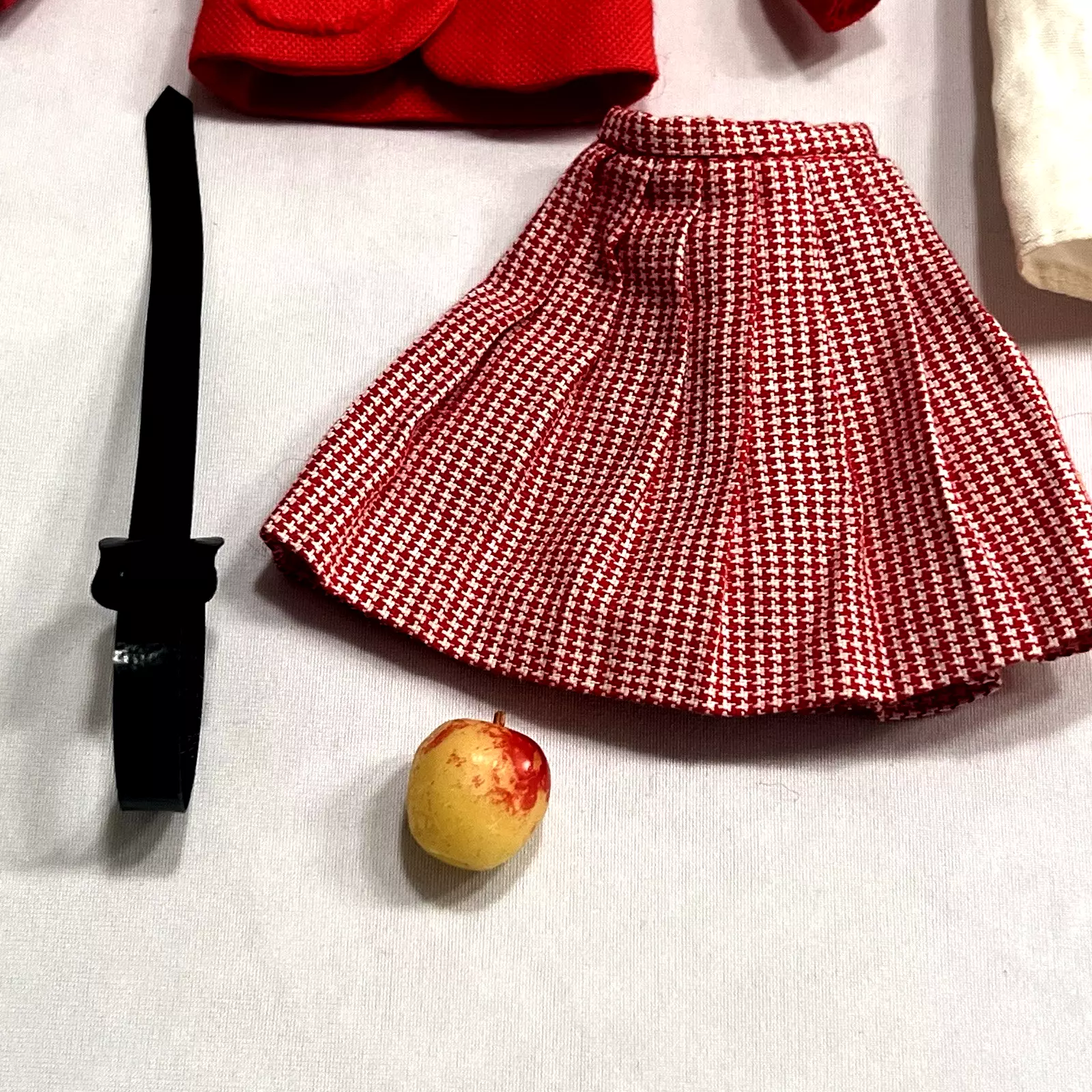 mattel vintage school girl skirt top shoes strap apple 