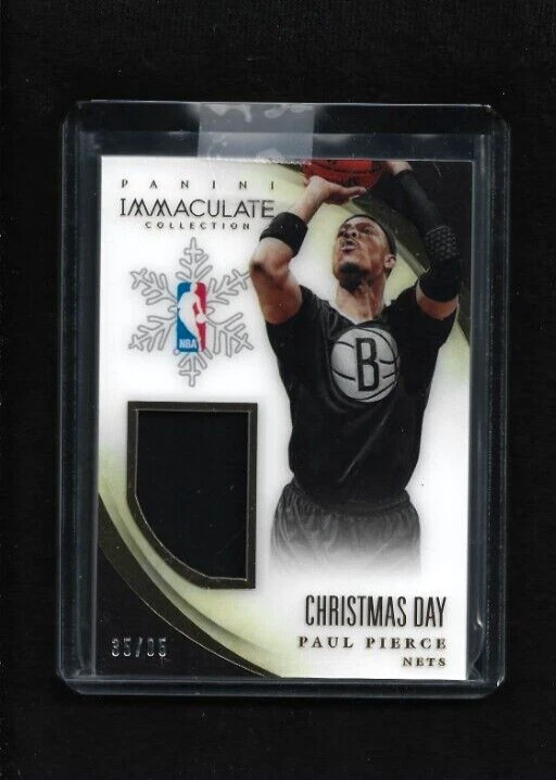 Paul Pierce 13 14 Immaculate CHRISTMAS DAY Jumbo Jersey Swatch