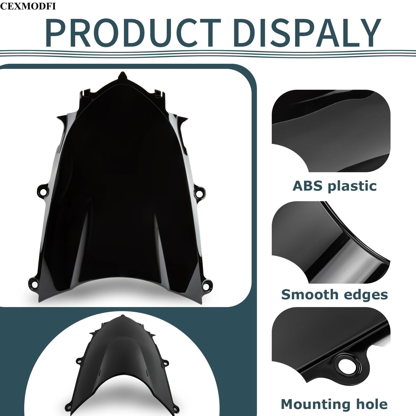 CEXMODFI Windshield Windscreen for Yamaha YZF R7 2021-2024 for R6 600 ...