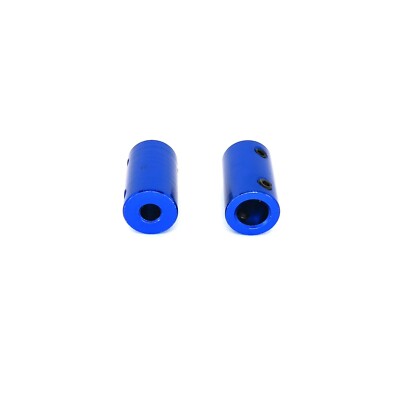 2x Starre Kupplungen für die Z-Achsen, blau metallic, 5mm/8mm, z. B. Sidewinder
