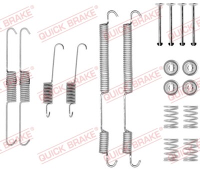Quick brake 105-0753 accessory set, brake shoes rear axle for Citroën Fiat Ford