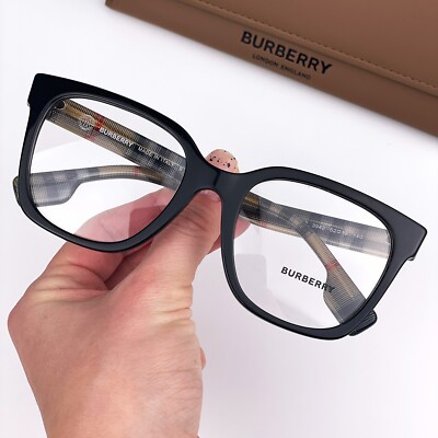 Burberry Women AUTHENTIC Eyeglasses Black Demo Square BE2347  display picture 2