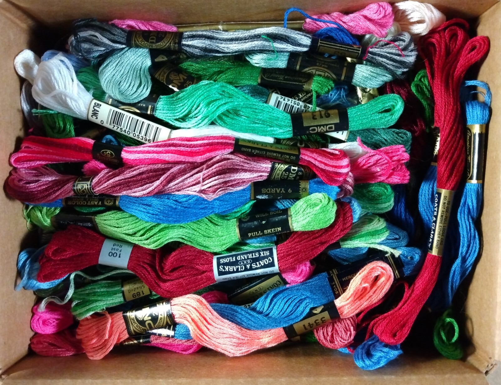 Embroidery Floss Lot 130 SKEINS Coats DMC PeriLusta eBay