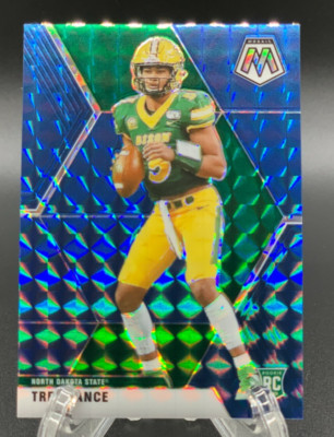 2021 PANINI MOSAIC DRAFT PICKS #7 TREY LANCE BLUE PRIZM /75 ROOKIE CARD RC SP 