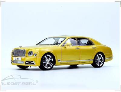Almost Real 1/18 Bentley Mulsanne 2017 Metal Diecast Model Car Gold Gifts
