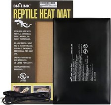 BN-LINK Heating Pad Mat for Turtles, Lizards, Frogs, and Other Reptiles 8 12inch
