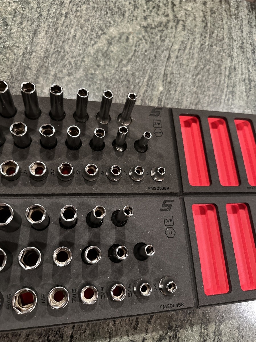 Snap-on 245sfmsfr, 239sfssfr 84 pc metric sae combo foam 3/8 drive